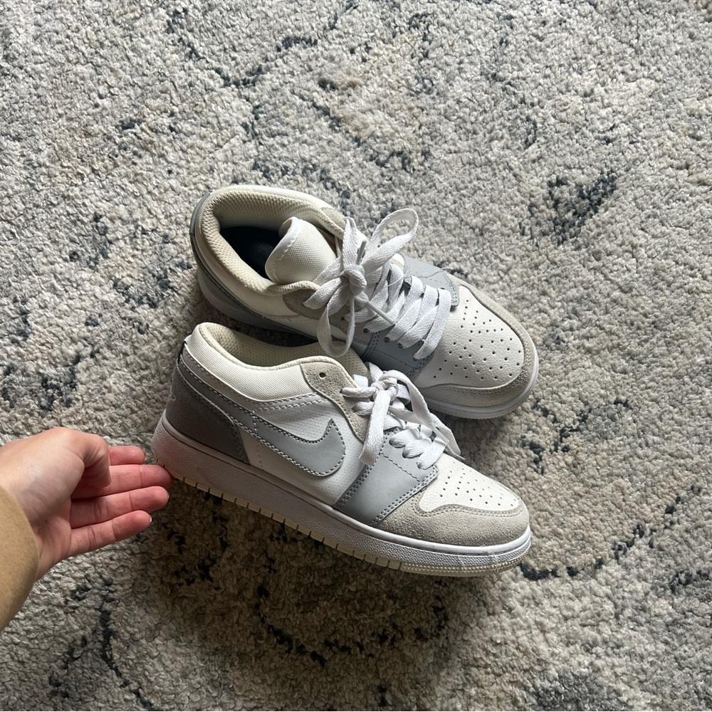 Nike Gray and White Sneakers